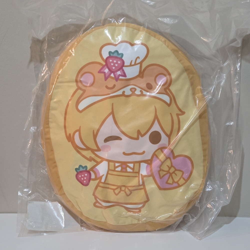 Strawberry Prince Animal Die-Cut 14.5" Cushion - Rut Root - STPR Sutopuri Plush